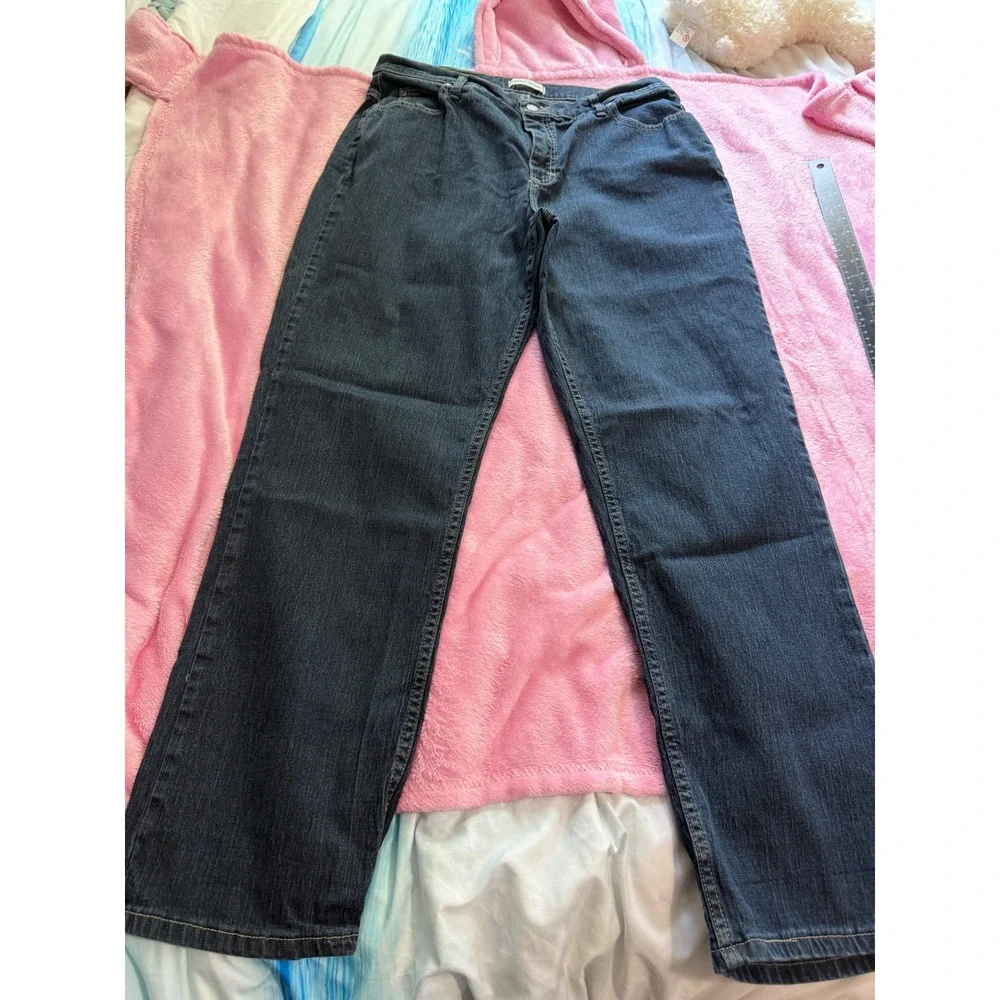 Riders by Lee Relaxed Fit Straight Leg Dark Wash Stretch Jeans Womens 18M